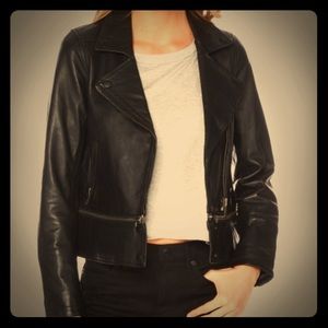 Michael Stars Convertible Leather Jacket